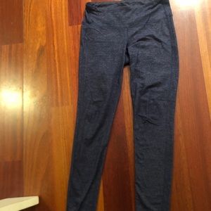 Full length blue leggings